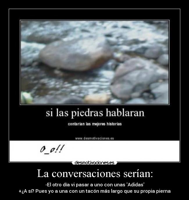 carteles conversaciones las piedras super interesantes desmotivaciones