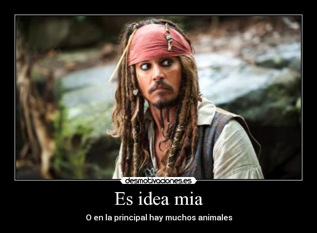 Es idea mia - O en la principal hay muchos animales