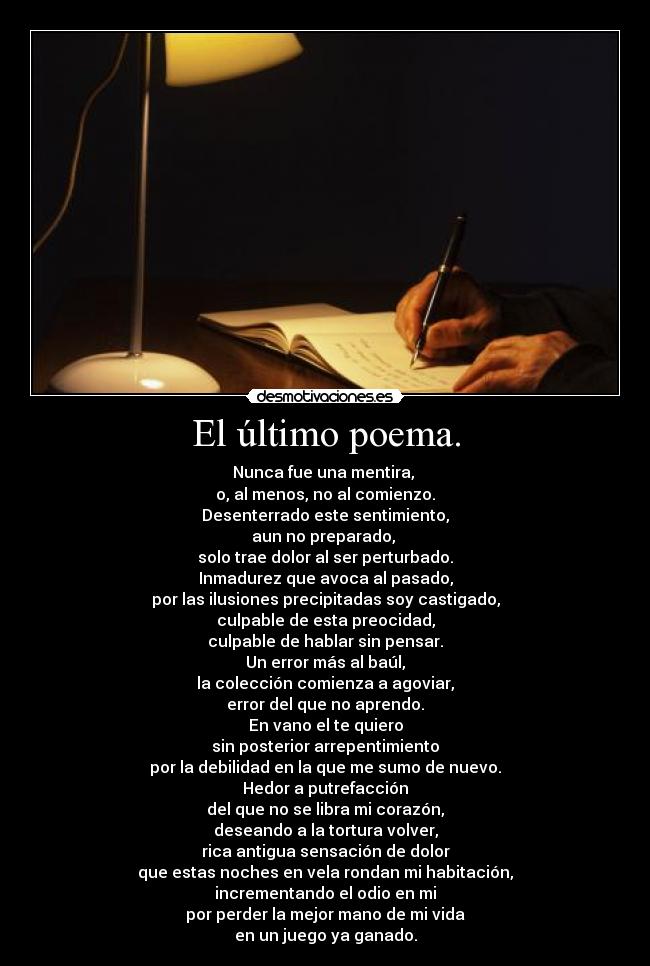 El último poema. - 