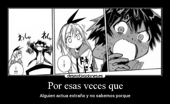 carteles nisekoi manga shonen jump naoshi komi chitoge kirisaki raku ichijo chitogexraku desmotivaciones