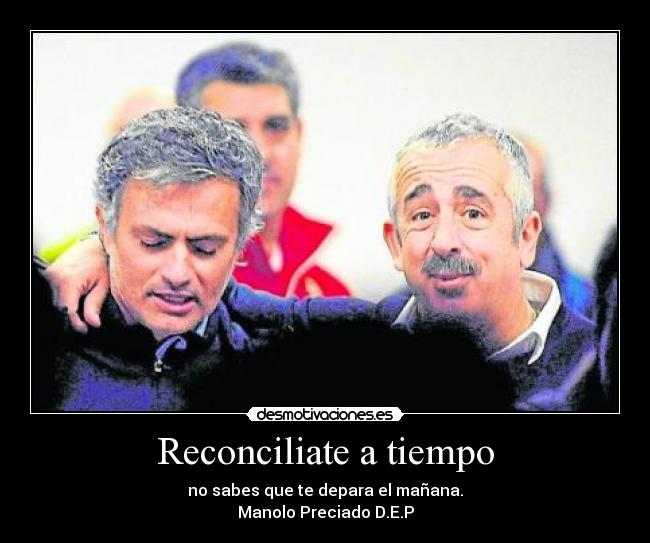 Reconciliate a tiempo -