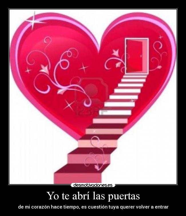 Yo te abrí las puertas -