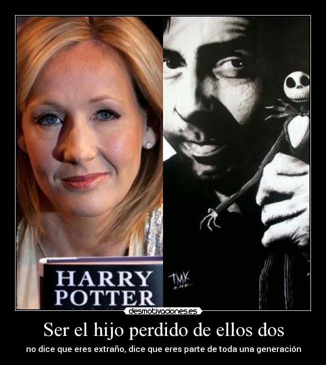 carteles rowling tim burton harry potter desmotivaciones