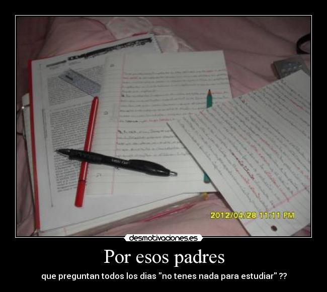 Por esos padres -