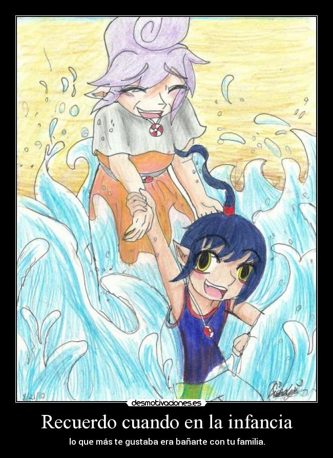 Recuerdo cuando en la infancia -