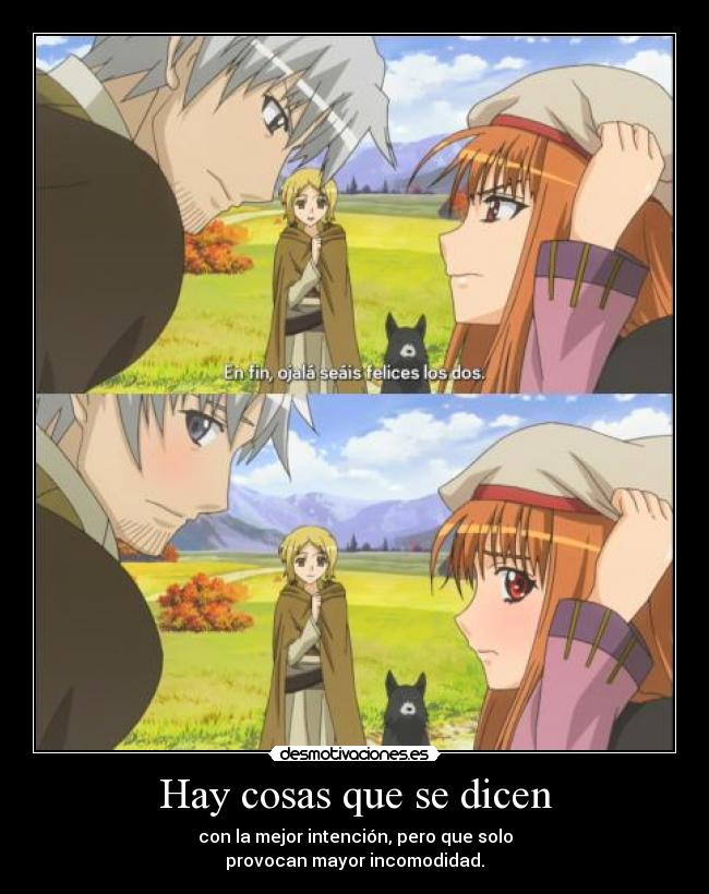 Hay cosas que se dicen -