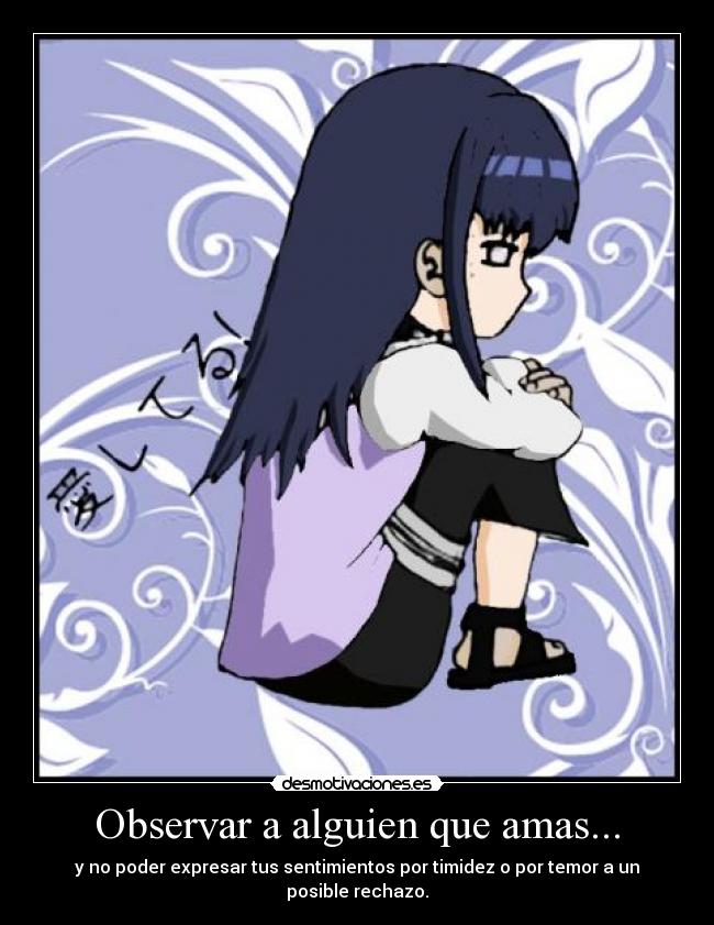 Observar a alguien que amas... - 