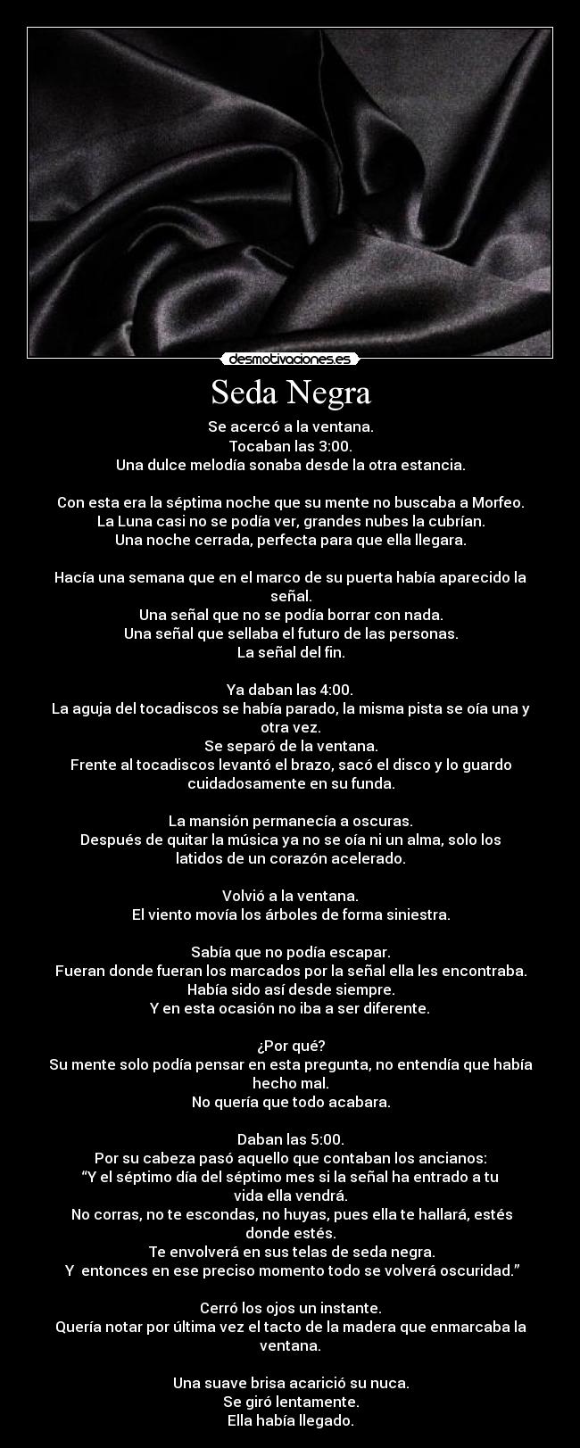 carteles seda negra desmotivaciones