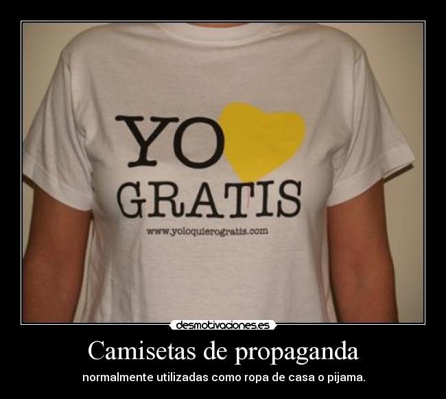 Camisetas de propaganda - 