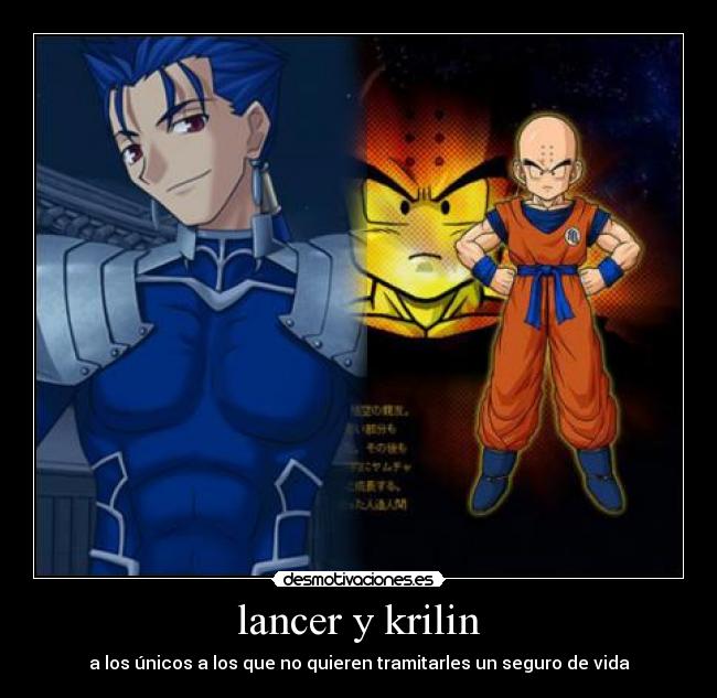 lancer y krilin - a los únicos a los que no quieren tramitarles un seguro de vida