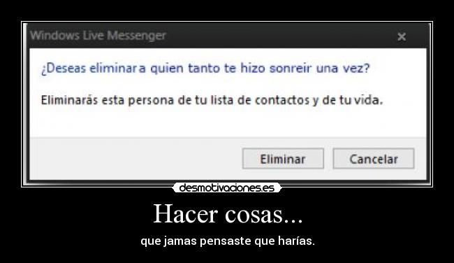 Hacer cosas... -