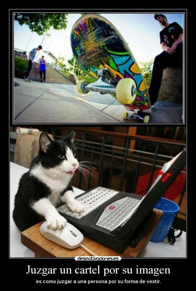 Juzgar un cartel por su imagen -