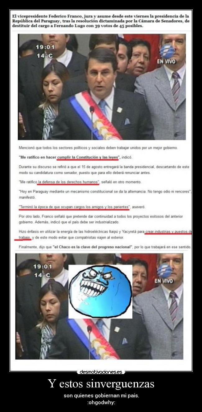 Y estos sinverguenzas - son quienes gobiernan mi pais.
:ohgodwhy: