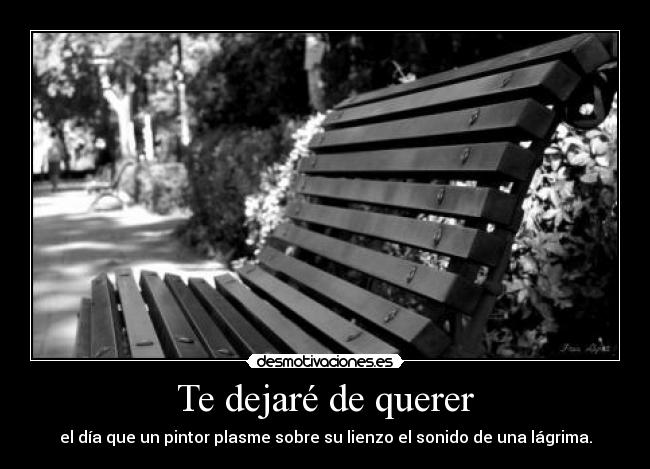 Te dejaré de querer - 