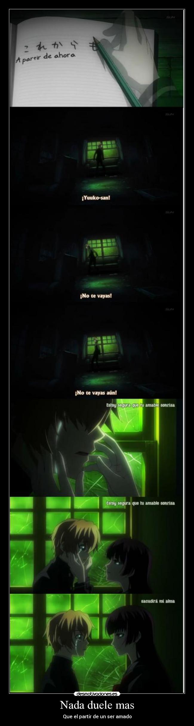 carteles anime tasogare otome amnesia tristeza dolor amor manga otaku blackpixy desmotivaciones