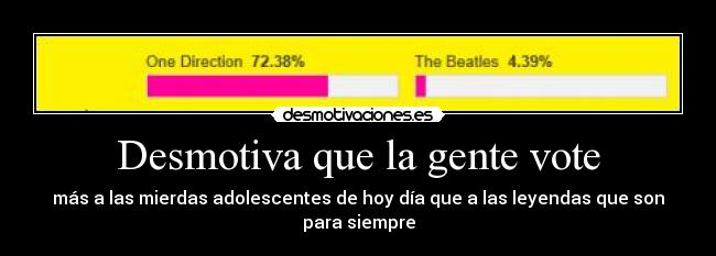 Desmotiva que la gente vote -