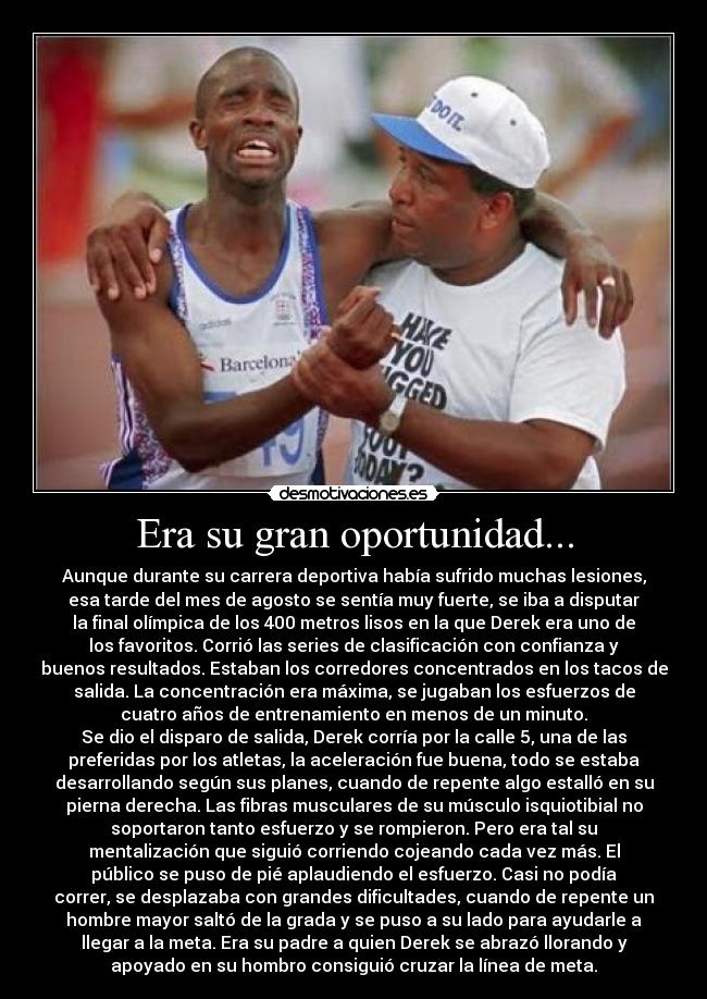 Era su gran oportunidad... - 