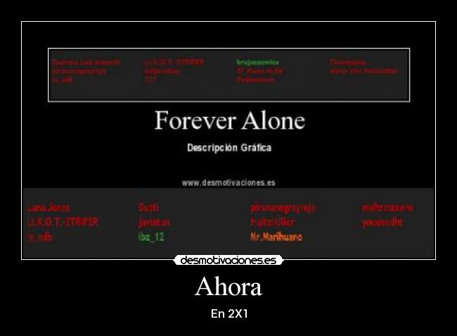 Ahora - En 2X1