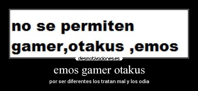 emos gamer otakus - 