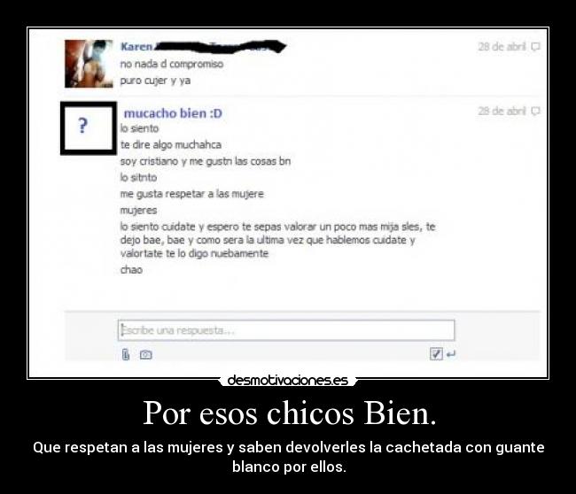 Por esos chicos Bien. -