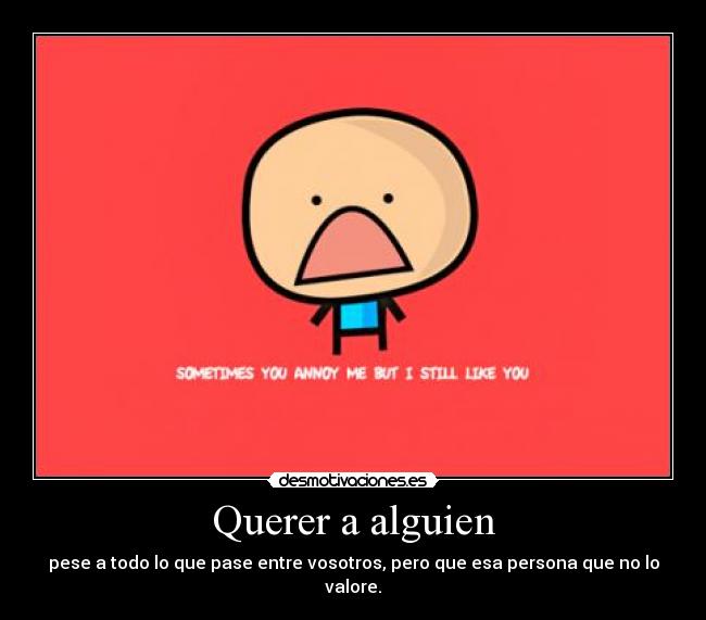 Querer a alguien -