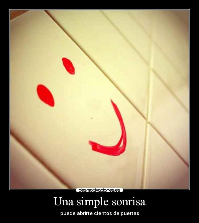 Una simple sonrisa -