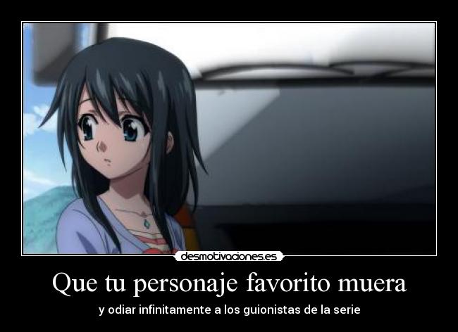 Que tu personaje favorito muera -