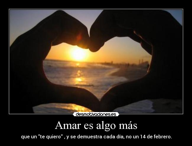 Amar es algo más -