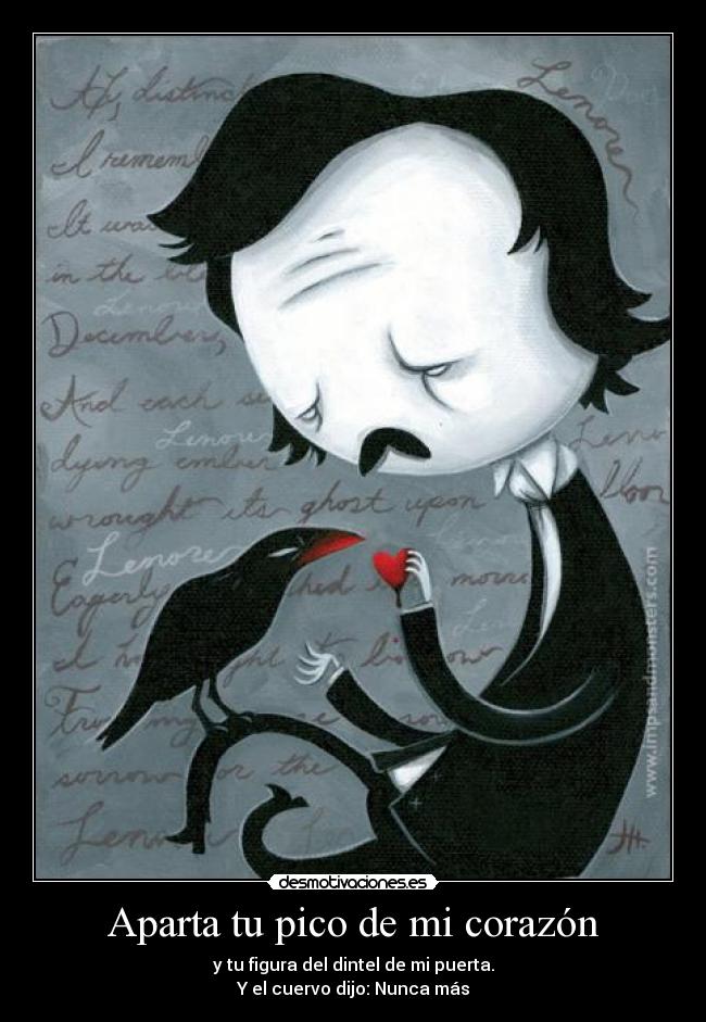 Aparta tu pico de mi corazón -