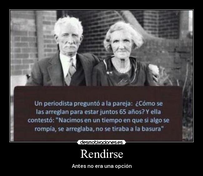 Rendirse -