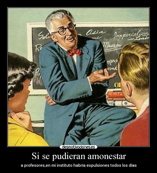 Si se pudieran amonestar -