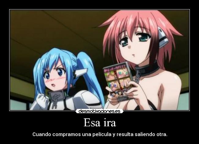 Esa ira - Cuando compramos una película y resulta saliendo otra.