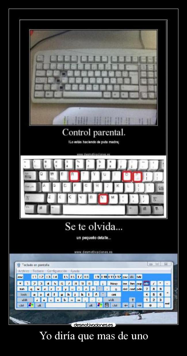 carteles teclado monitor desmotivaciones