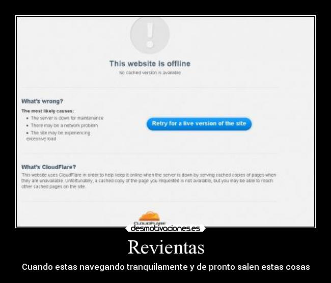Revientas - Cuando estas navegando tranquilamente y de pronto salen estas cosas