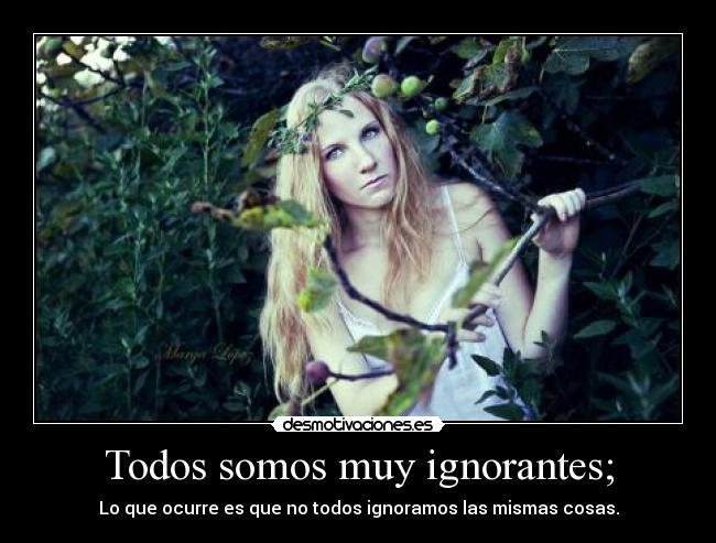 Todos somos muy ignorantes; - Lo que ocurre es que no todos ignoramos las mismas cosas.