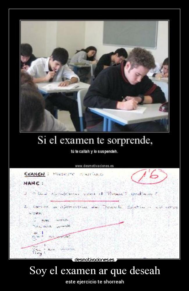 Soy el examen ar que deseah -