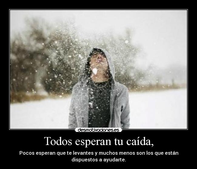 carteles todos esperar caida pocos levantar muchos menos dispuesto ayudar desmotivaciones