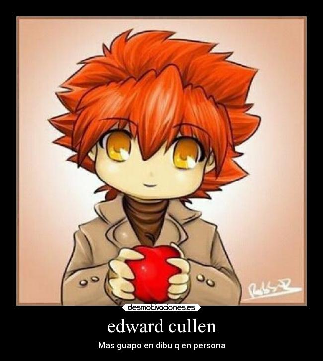 edward cullen - Mas guapo en dibu q en persona
