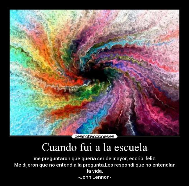 Cuando fui a la escuela -