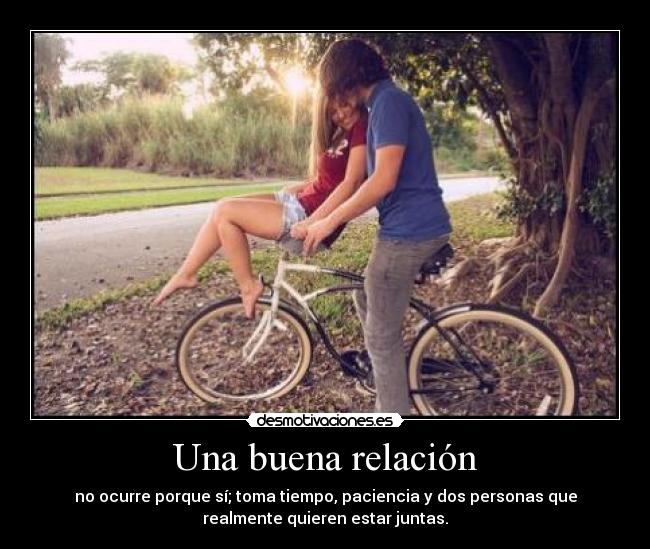 Una buena relación -