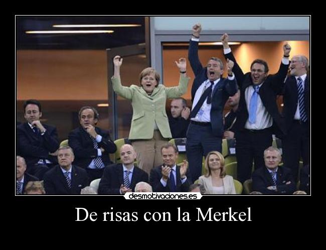 De risas con la Merkel -