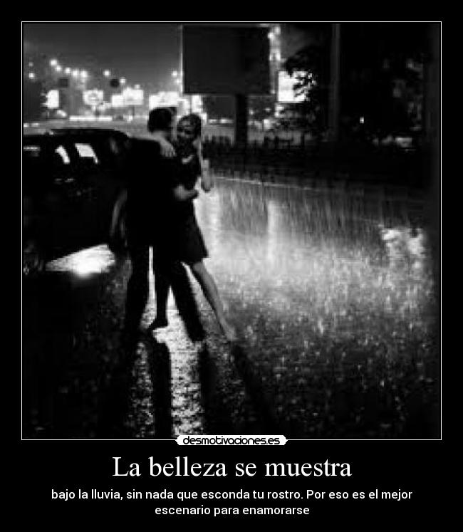 La belleza se muestra -