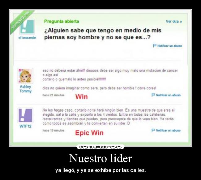 Nuestro lider - ya llegó, y ya se exhibe por las calles.