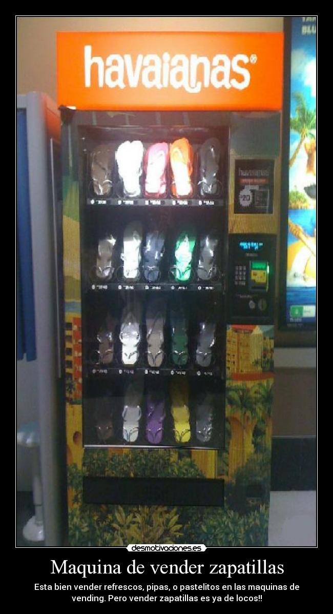 Maquina de vender zapatillas -