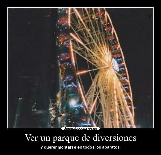 Ver un parque de diversiones -