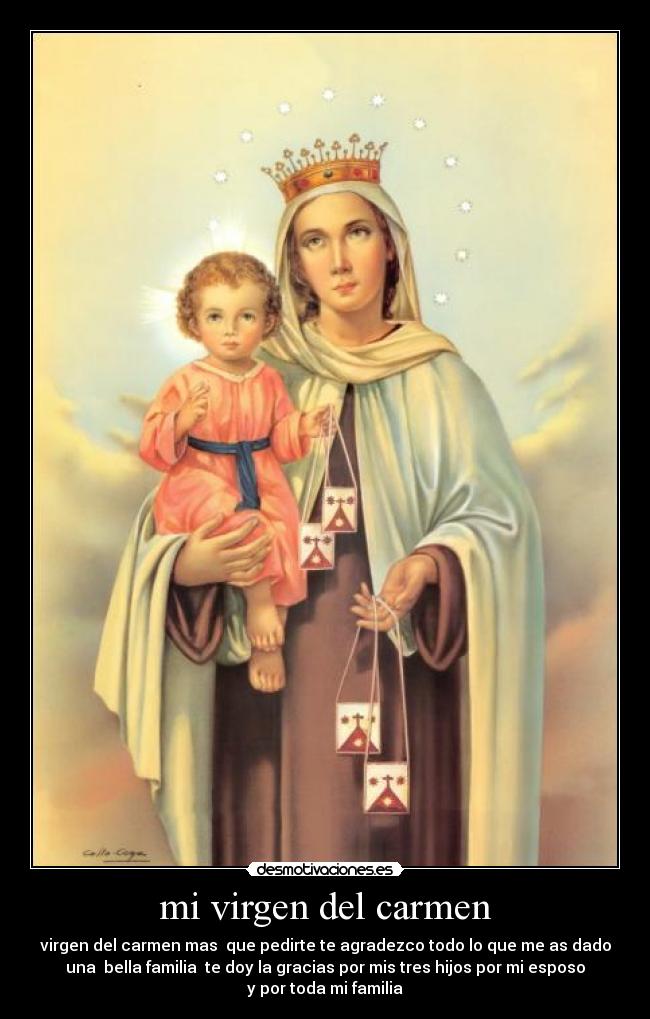 mi virgen del carmen -