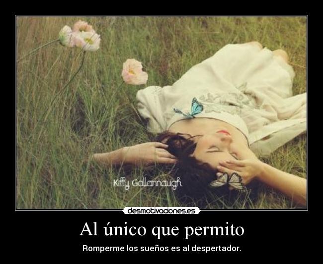 Al único que permito -