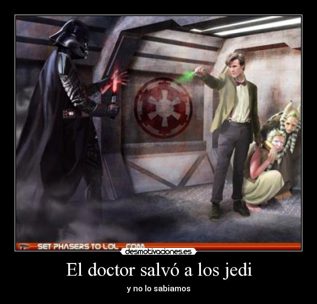 El doctor salvó a los jedi -