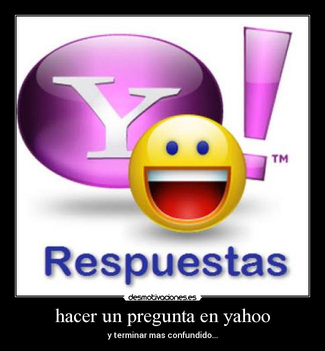 hacer un pregunta en yahoo - 