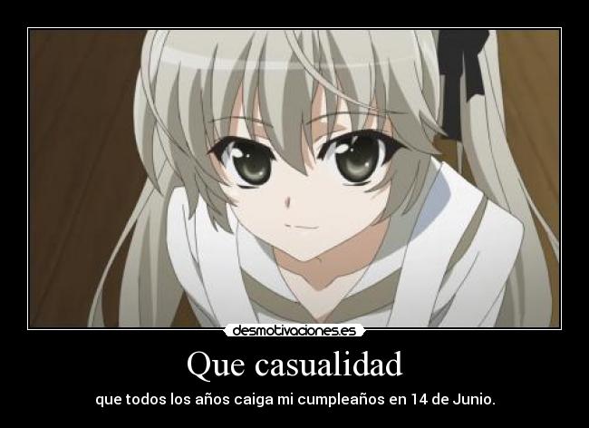 carteles hoy cumplenos yosuga sora anime harukaze desmotivaciones